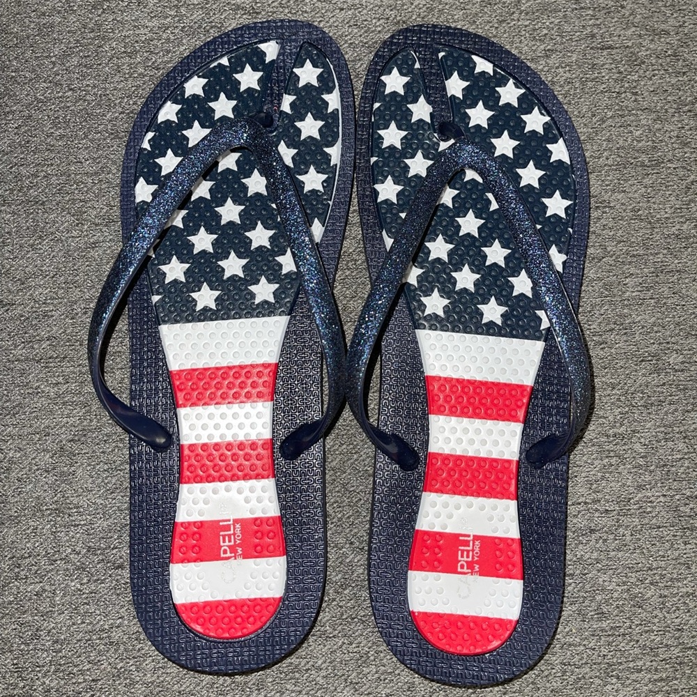 Capelli New York Glitter Flag Women’s flip flop